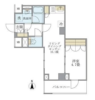 Brillia ist 北沢の間取り写真