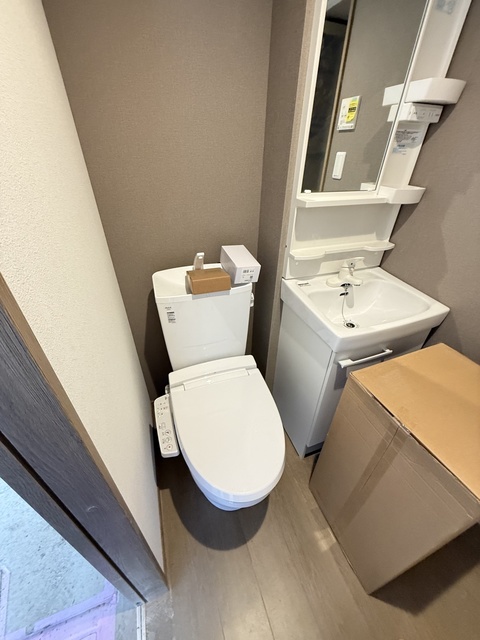 トイレ　施工中参考