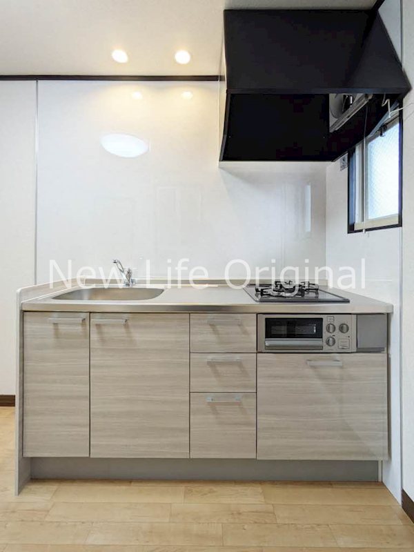 キッチン　グリル付2口コンロでお料理の幅も広がります☆