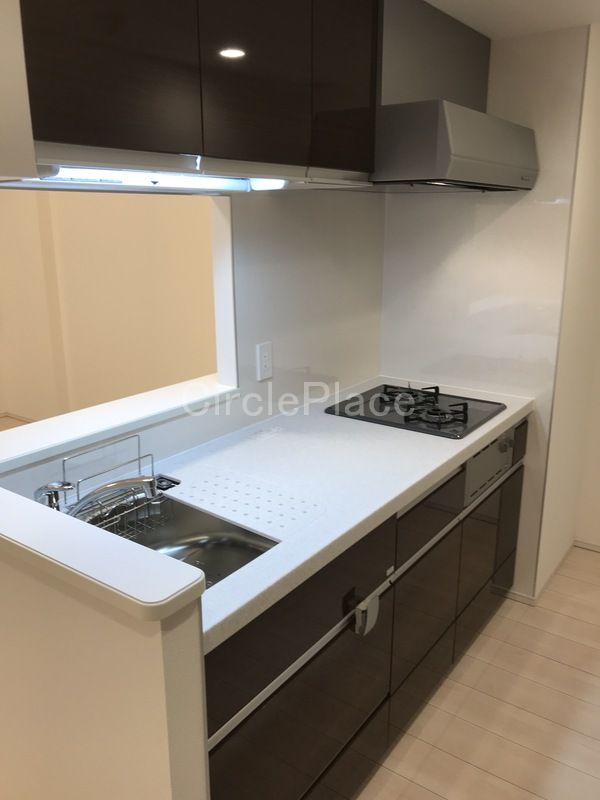 キッチン　２口ガスシステムキッチン