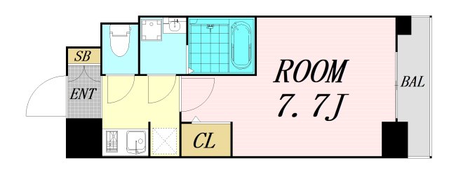S-RESIDENCE難波EASTの間取り写真