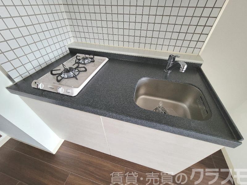 キッチン　２口コンロのシステムキッチン♪