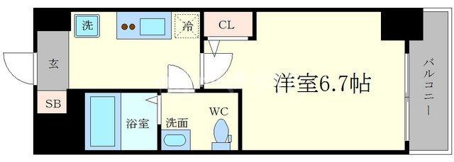 セレニテ本町refletの間取り写真