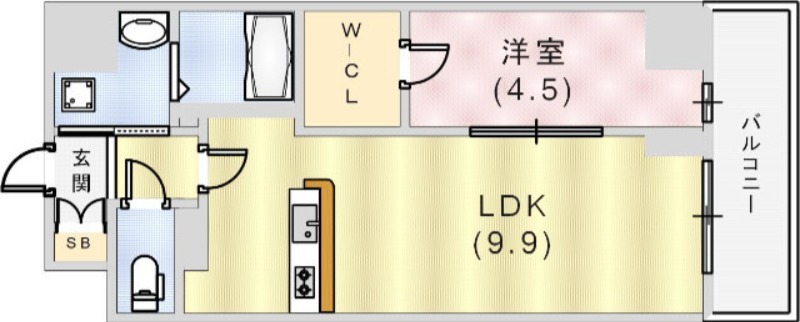 ルガールボニート新神戸の間取り写真