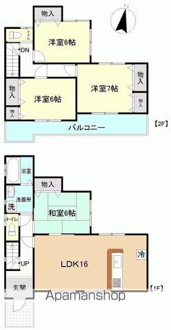 ＪＲ常磐線 勿来駅 徒歩13分 2階建 築12年の間取り写真
