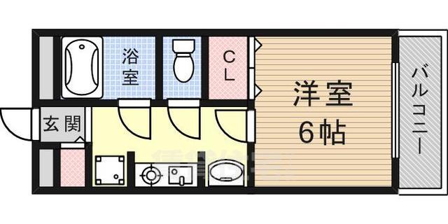 阪急今津線 門戸厄神駅 徒歩11分 2階建 築36年の間取り写真