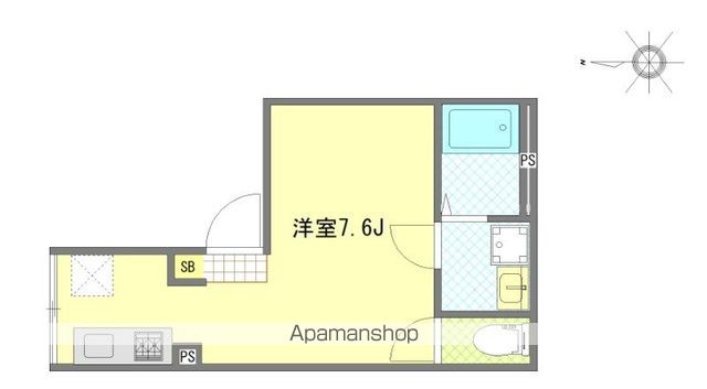 京急本線 大森町駅 徒歩7分 4階建 築2年の間取り写真