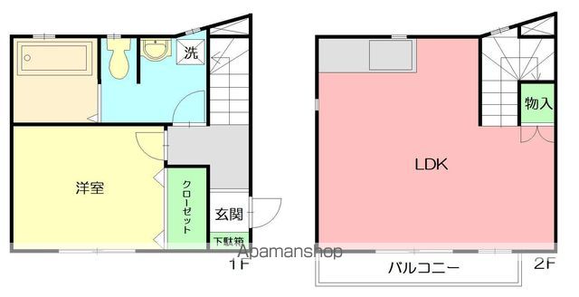 ＪＲ東海道本線 藤沢駅 徒歩15分 2階建 築9年の間取り写真