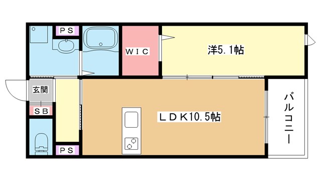 阪急宝塚線 蛍池駅 徒歩6分 3階建 築2年の間取り写真