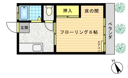 ハイツカナンの間取り写真