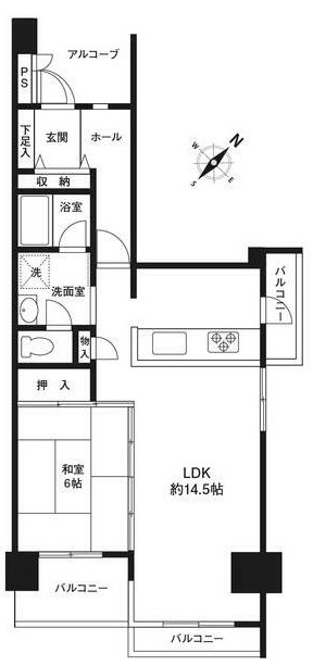 サンスクエア川崎III号棟の間取り写真