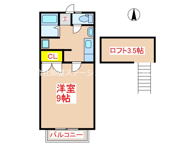 フェリオS　Iの間取り