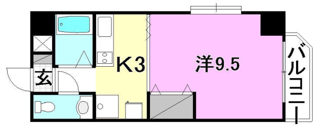 松山市和泉北のマンションの間取り