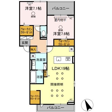 D-room新屋敷の間取り