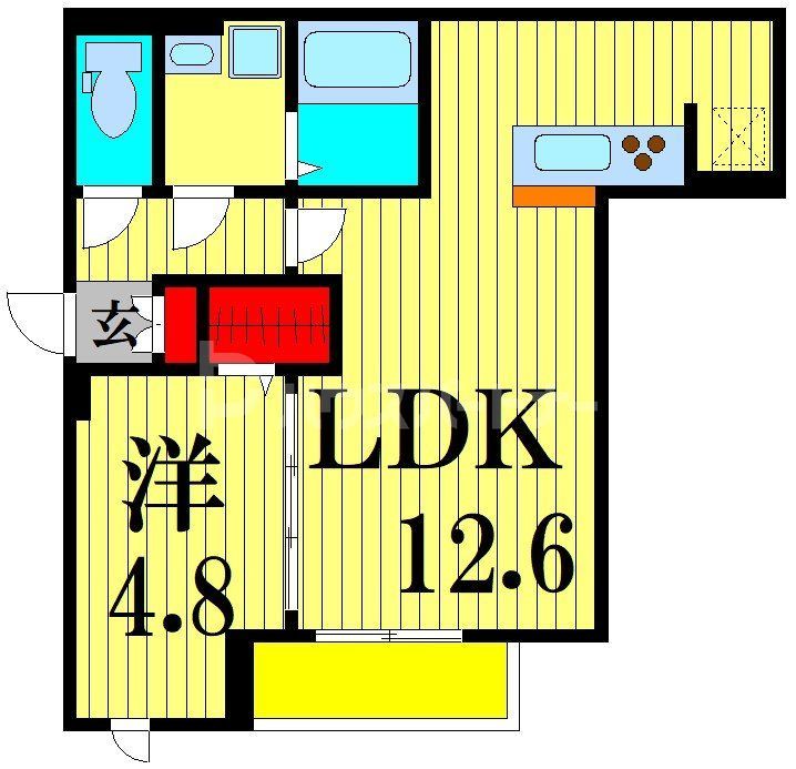 葛飾区西亀有のアパートの間取り