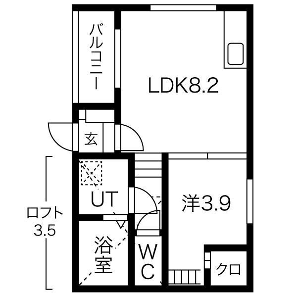 グランディIIの間取り