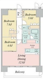 名古屋市中区千代田のマンションの間取り