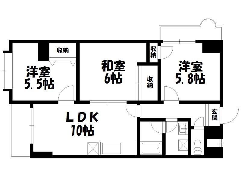 嵯峨西和の間取り