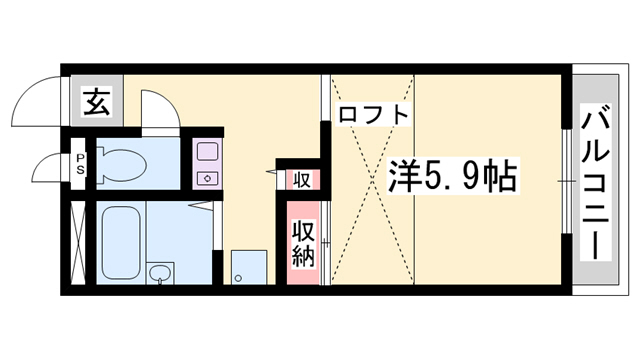 レオパレス華　IIの間取り