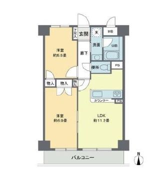 江東区大島のマンションの間取り