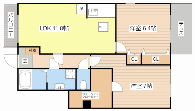 リーベン絹の間取り