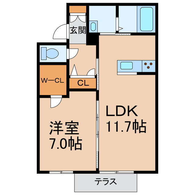 シャーメゾンベルテIIの間取り