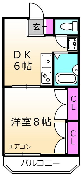 レオパレス向日葵の間取り