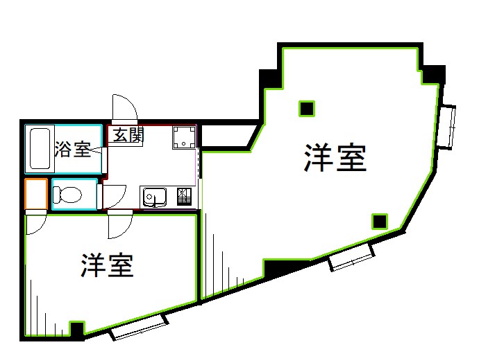 杉並区上荻のマンションの間取り