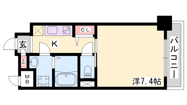 ワールドアイ神戸湊町の間取り