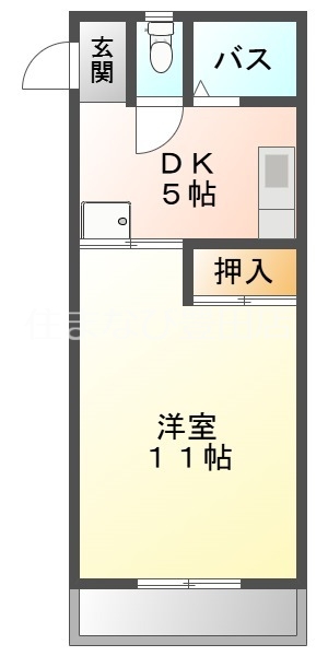 高浜市八幡町のアパートの間取り