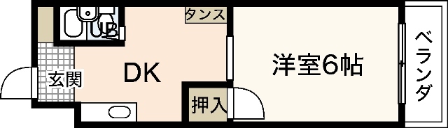 広島市西区横川町のマンションの間取り