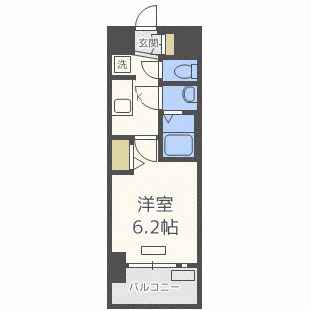 プレサンス難波インフィニティの間取り