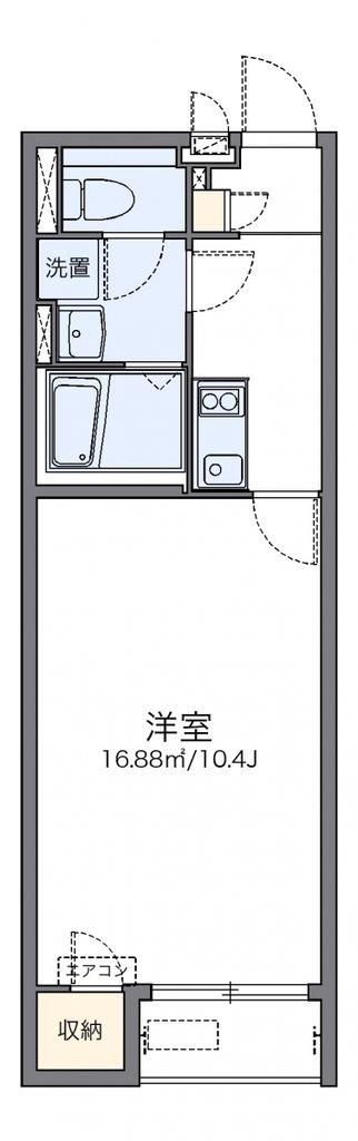 羽生市南のアパートの間取り