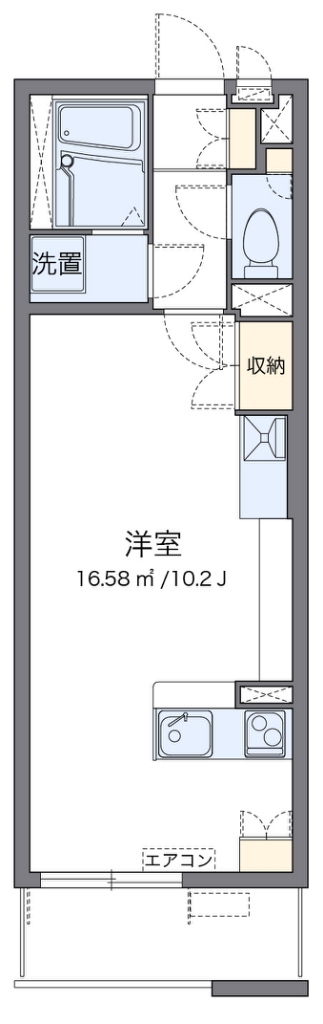 川崎市幸区南加瀬のマンションの間取り