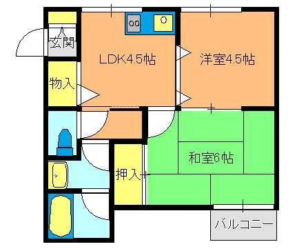 【東山ハイツの間取り】