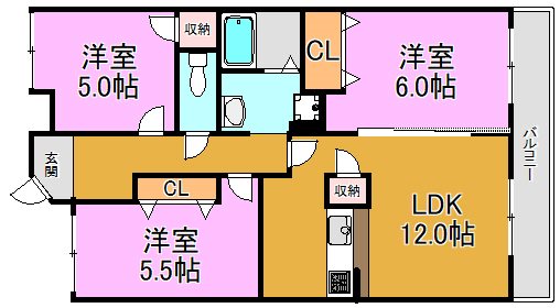 ガーデンシティー長田の間取り