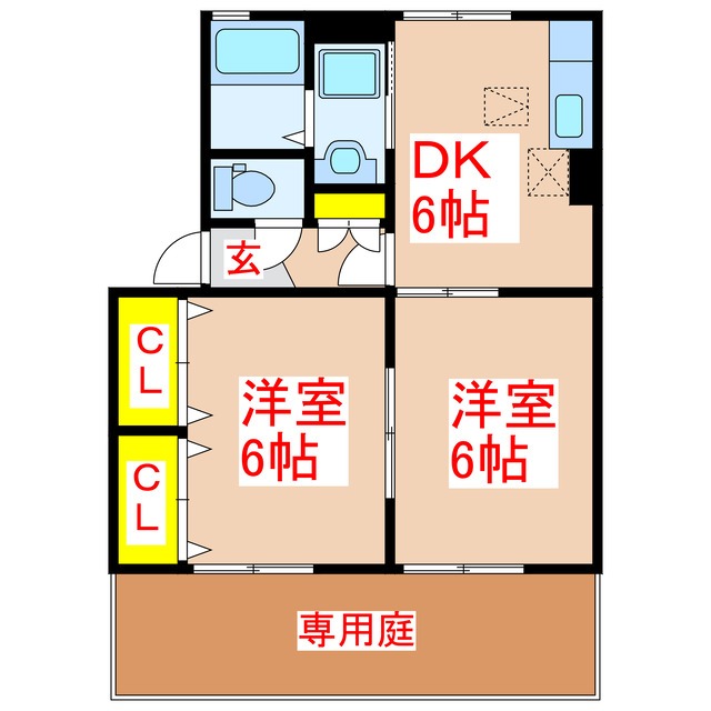 セジュールエクセラの間取り