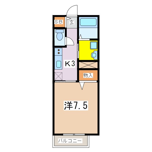 コスモハイムIIIの間取り