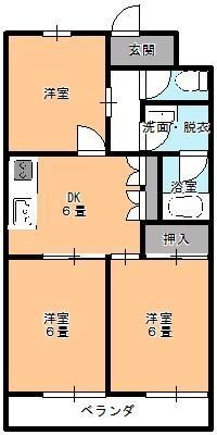 モナークマンション鶴見の間取り