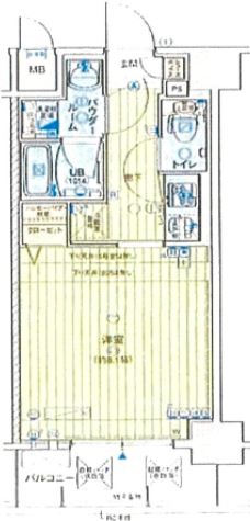 エグゼ大阪ドームIIの間取り