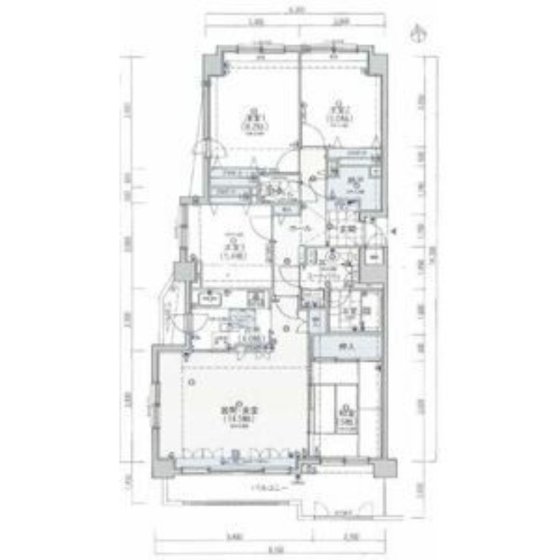 札幌市南区南三十七条西のマンションの間取り