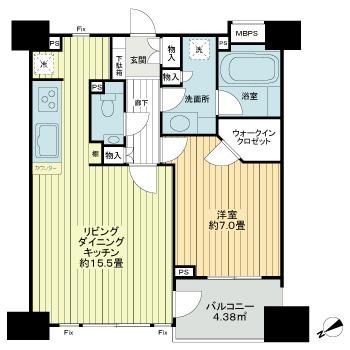 【大田区大森北のマンションの間取り】