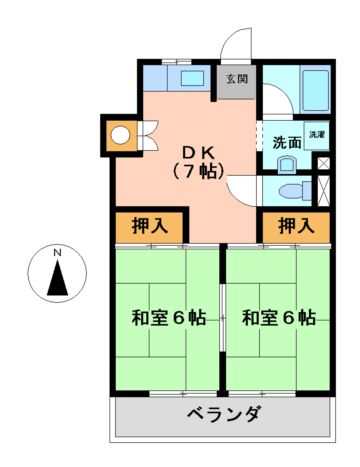 キングハイツ瑞穂の間取り