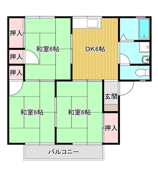 ハイツ・ラポールの間取り