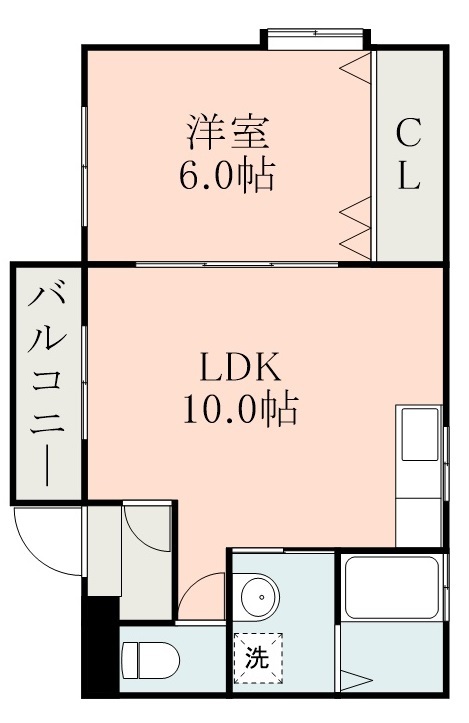 鹿児島市広木のマンションの間取り