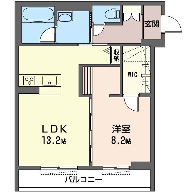 前橋市表町のマンションの間取り