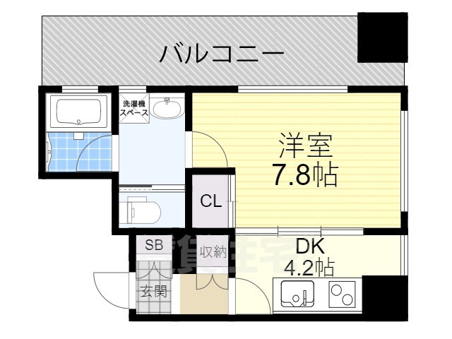 名古屋市中川区八田町のマンションの間取り