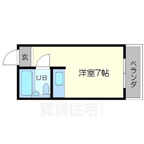 茨木市豊川のアパートの間取り