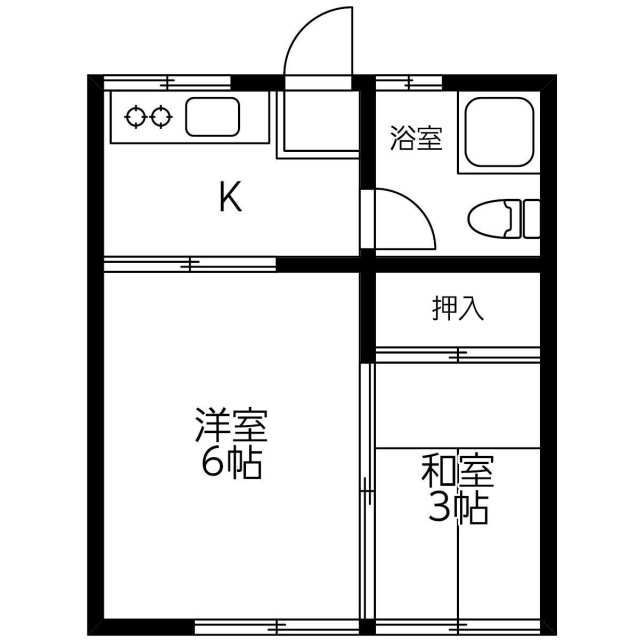 コーポ中山の間取り