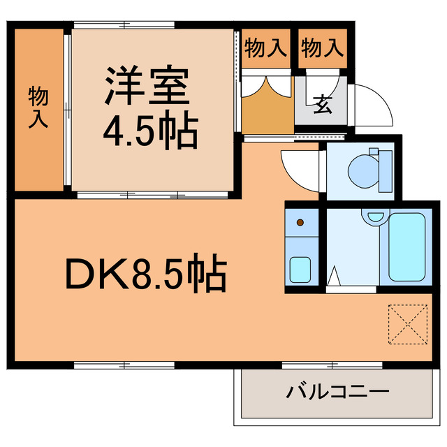 ビレッジハウス帯広2号棟の間取り